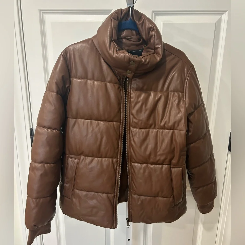 Sam Edelman Brown Bomber Jacket - Picture 2 of 4